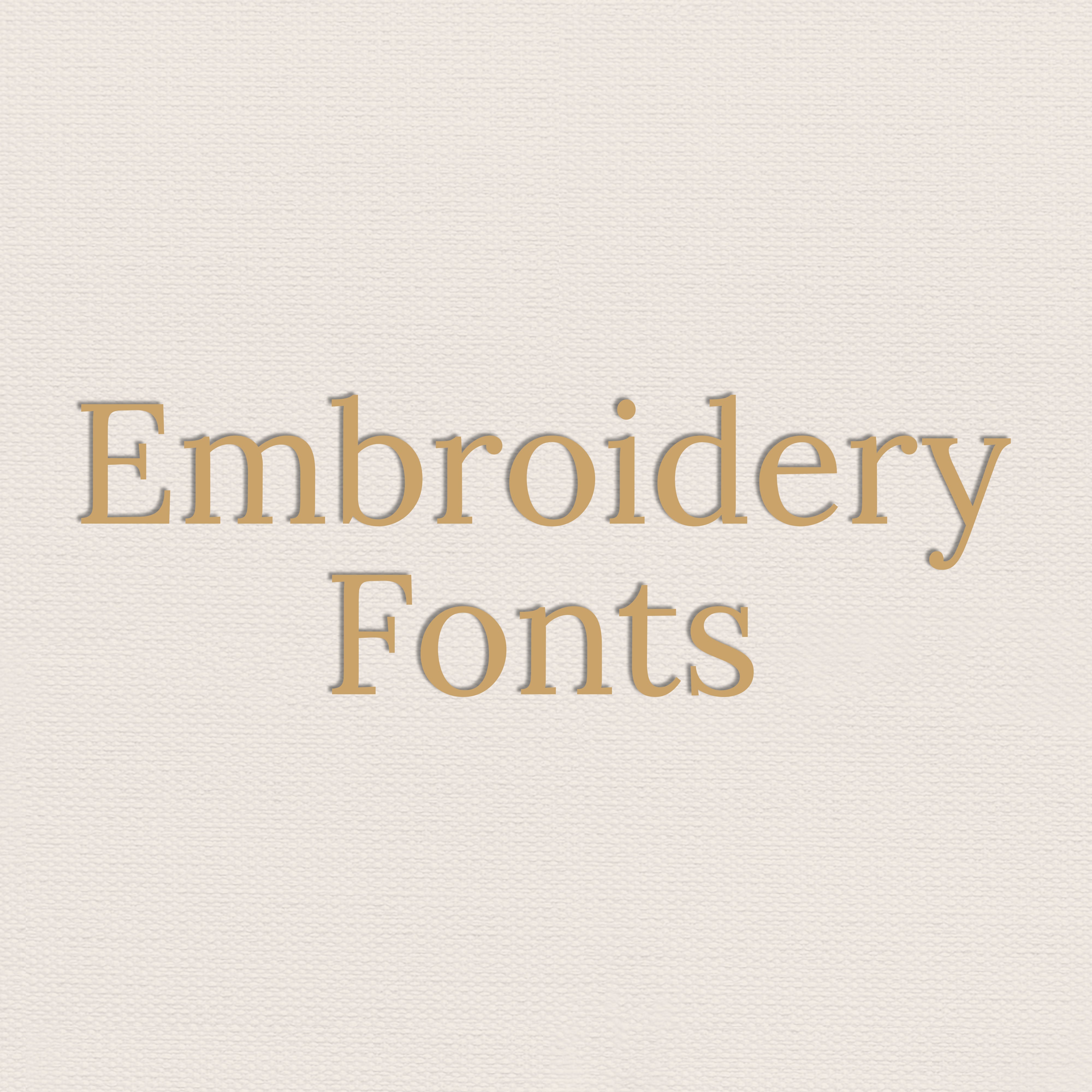 Embroidery fonts – AikaStitch
