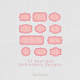 11 Frame Bundle Appliques Embroidery Design - 6 sizes