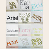 Bundle 12 Bold Block Native BX Embroidery Fonts - Satin Stitch Alphabet (0.25-8in)