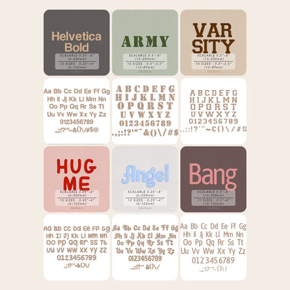 Bundle 12 Bold Embroidery Fonts | Native BX Included