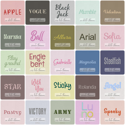Bundle 50 Native BX Embroidery Fonts