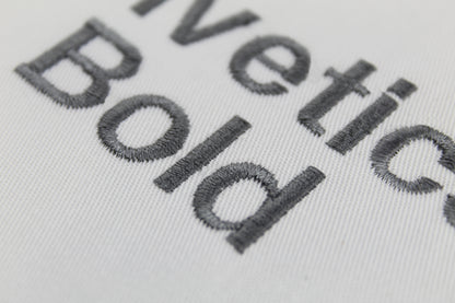 Helvetica Bold Native BX Embroidery Font - Satin Stitch Alphabet (12 Sizes)