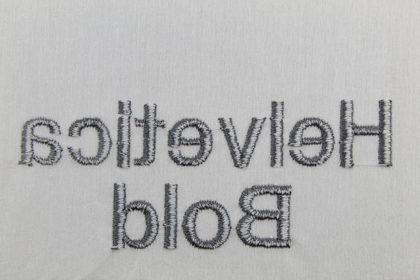 Helvetica Bold Native BX Embroidery Font - Satin Stitch Alphabet (12 Sizes)
