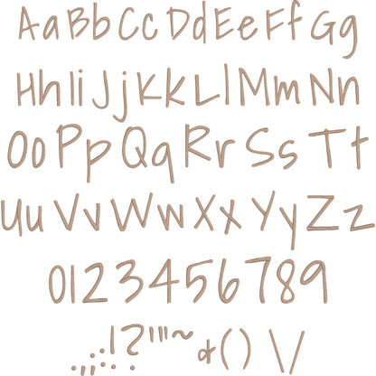 Shadows Clean Handwritten Embroidery Font