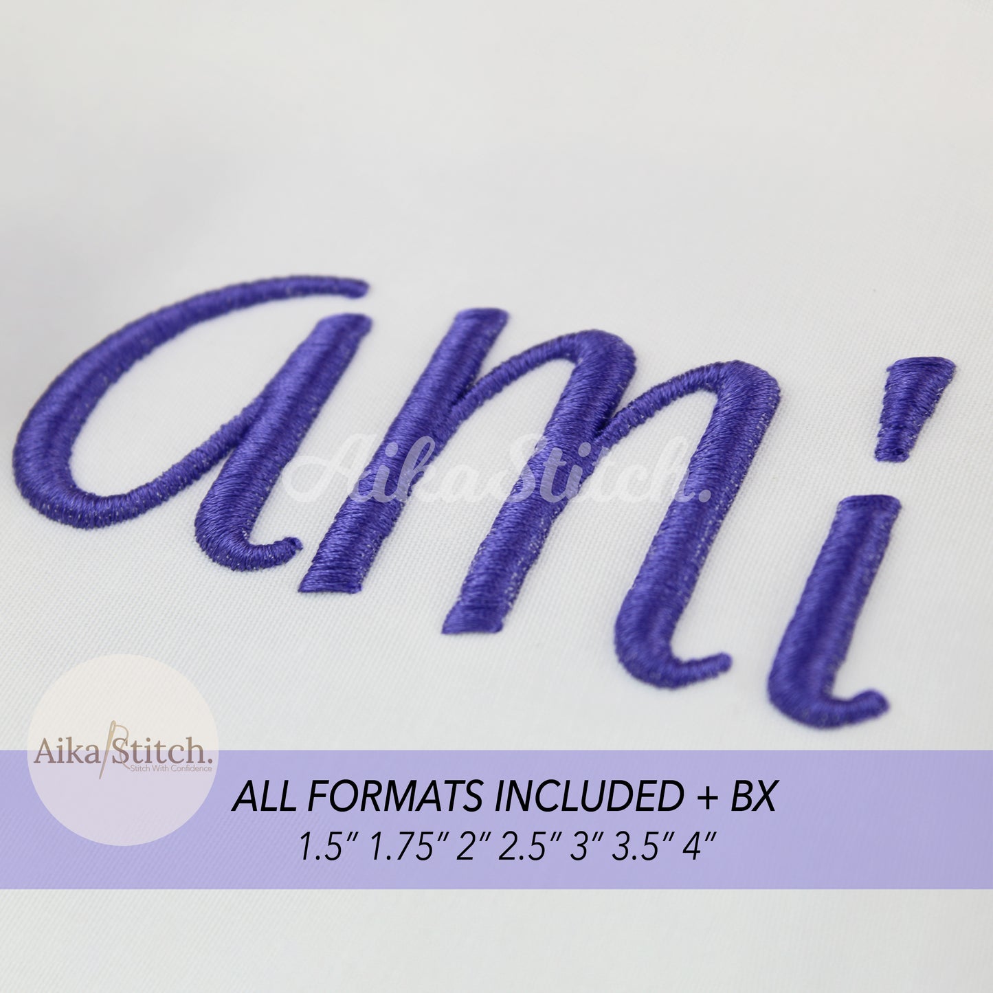 Amita 3D Puff BX Embroidery Font – Foam Alphabet (7 Sizes)