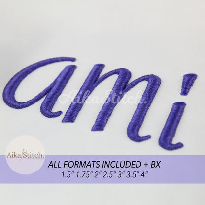 Amita 3D Puff BX Embroidery Font – Foam Alphabet (7 Sizes)