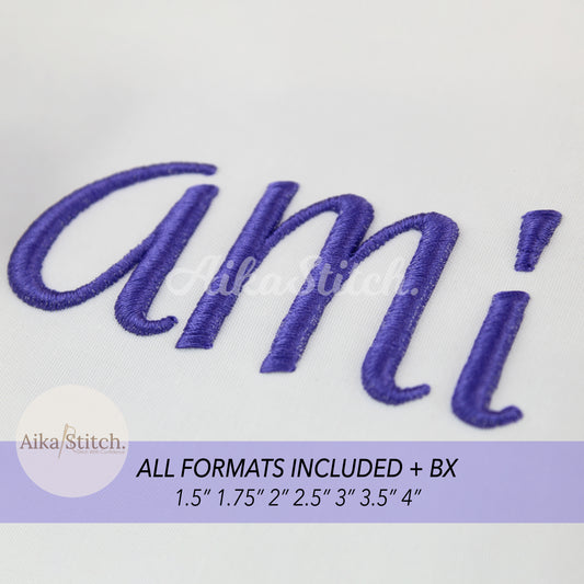 Amita 3D Puff BX Embroidery Font – Foam Alphabet (7 Sizes)