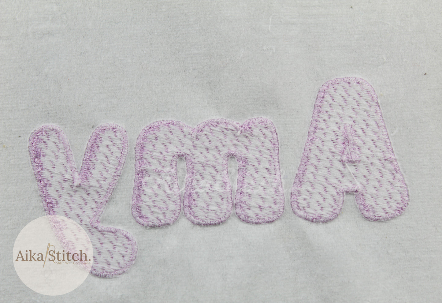 Amy BX Embroidery Font - Fill Stitch Alphabet (9 Sizes)