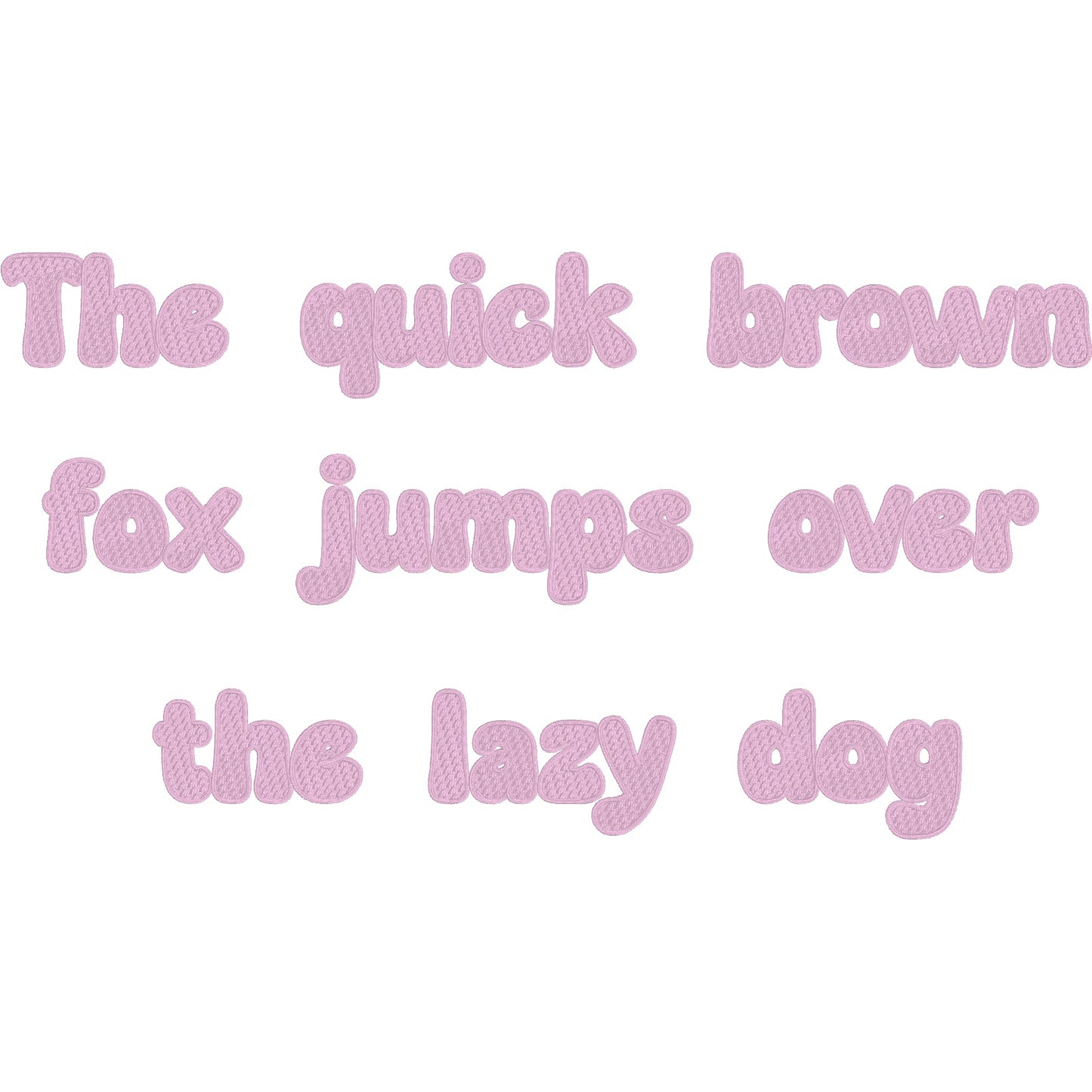 Amy BX Embroidery Font - Fill Stitch Alphabet (9 Sizes)