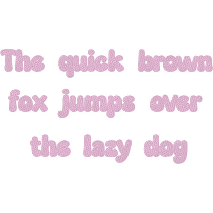 Amy BX Embroidery Font - Fill Stitch Alphabet (9 Sizes)
