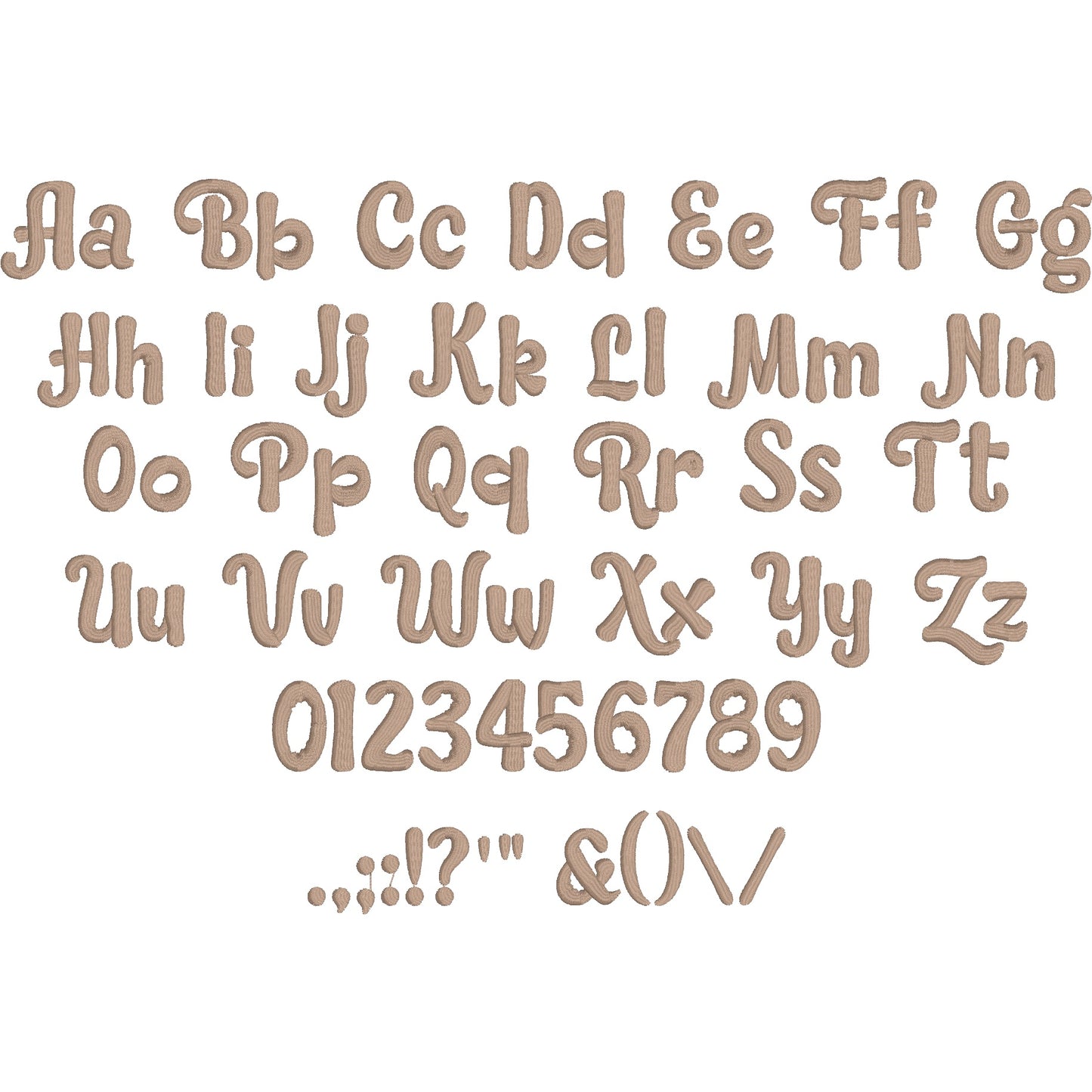Angel Bold Elegant Embroidery Font | Native BX Included