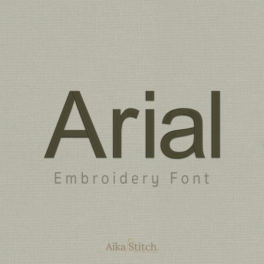 Arial Modern Timeless Embroidery Font | Native BX Included