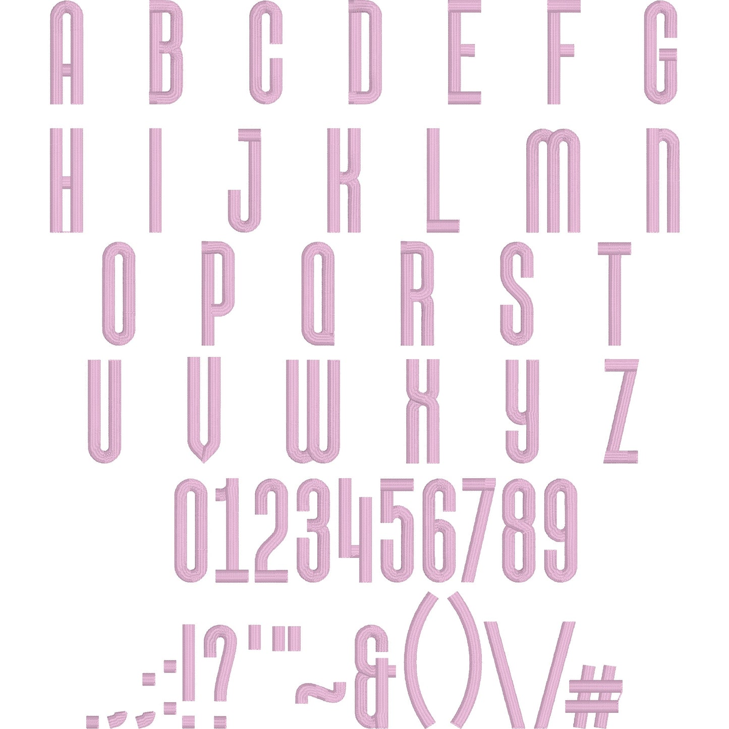 Ava 3D Puff BX Embroidery Font – Foam Alphabet (9 Sizes)