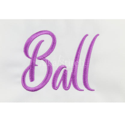 Ballmain Script Handwritten Embroidery Font | Native BX Included