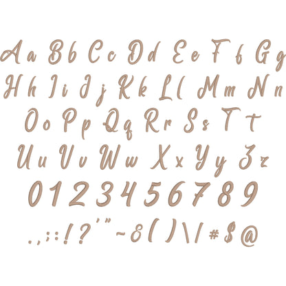 Ballmain Script Handwritten Embroidery Font | Native BX Included