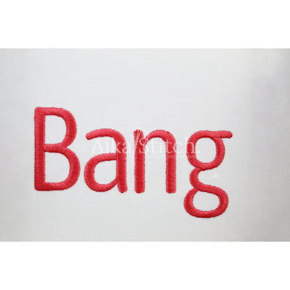 Bang Simple Modern Embroidery Font | Native BX Included