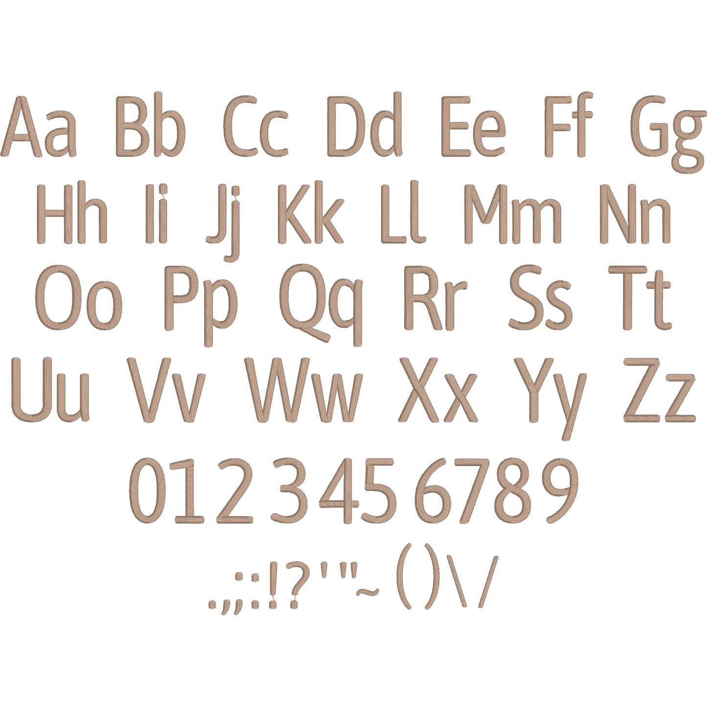 Bang Simple Modern Embroidery Font | Native BX Included