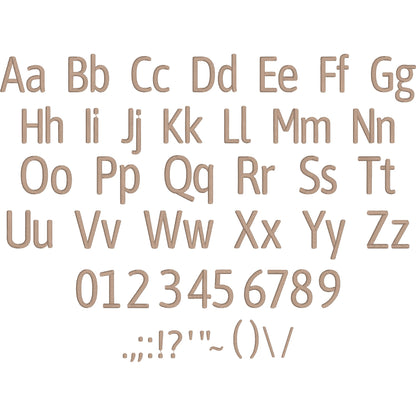 Bang Simple Modern Embroidery Font | Native BX Included