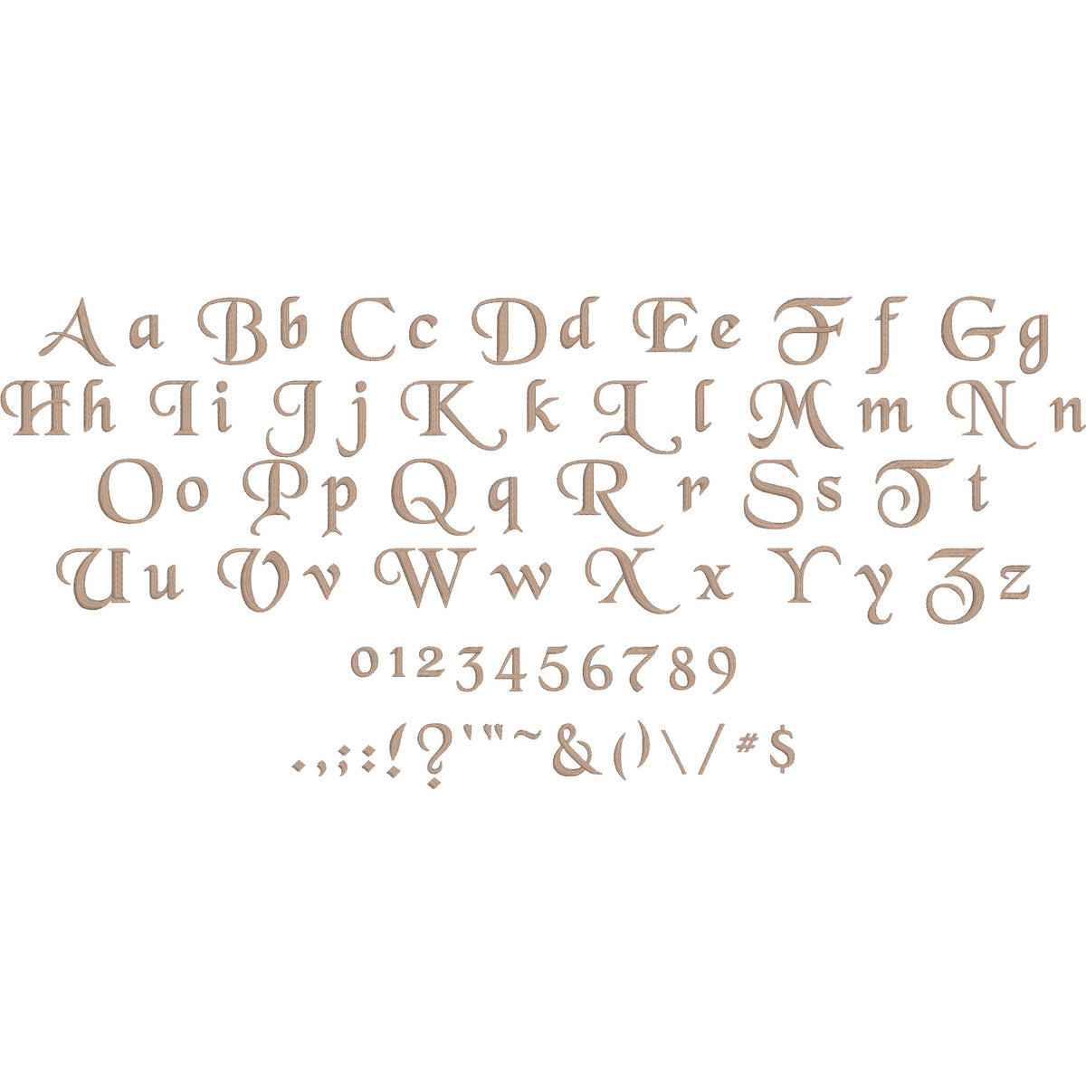 Black Crow Gothic Vintage Embroidery Font | Native BX Included