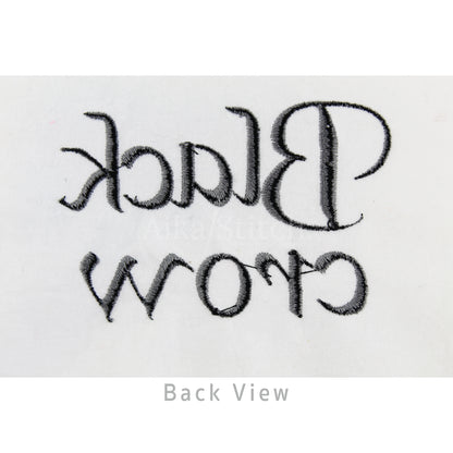 Black Crow Gothic Vintage Embroidery Font | Native BX Included