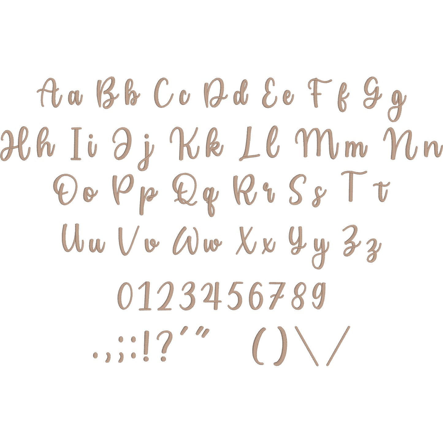 Cailyn Bloom Script Handwritten Embroidery Font | Native BX Included