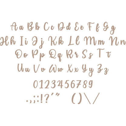 Cailyn Bloom Script Handwritten Embroidery Font | Native BX Included