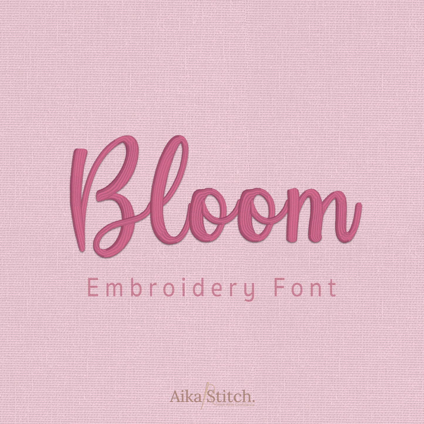 Cailyn Bloom Script Handwritten Embroidery Font | Native BX Included