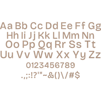 Bru Modern Simple Embroidery Font | Native BX Included