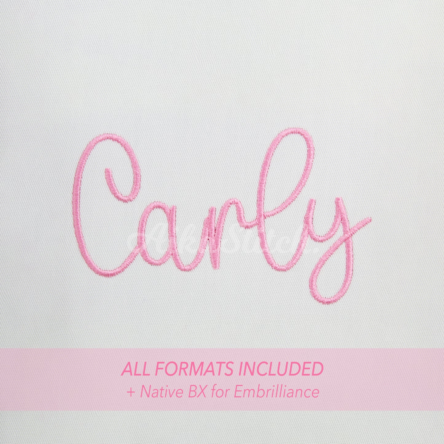 Carly Native BX Embroidery Font - Satin Stitch Alphabet 9 Sizes