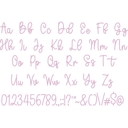 Carly Native BX Embroidery Font - Satin Stitch Alphabet 9 Sizes