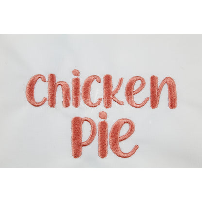 Chicken Pie Handwritten Calligraphy Embroidery Font | Native BX Included