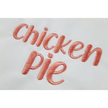 Chicken Pie Handwritten Calligraphy Embroidery Font | Native BX Included