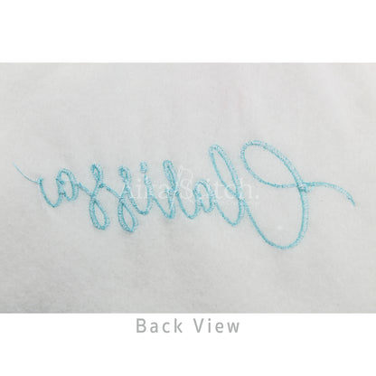 Clarissa Script Handwritten Embroidery Font | Native BX Included