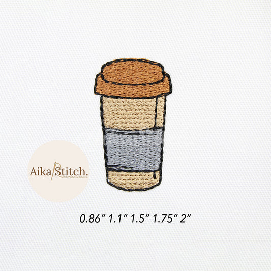 Coffee Mini Clipart Embroidery Design - 5 sizes