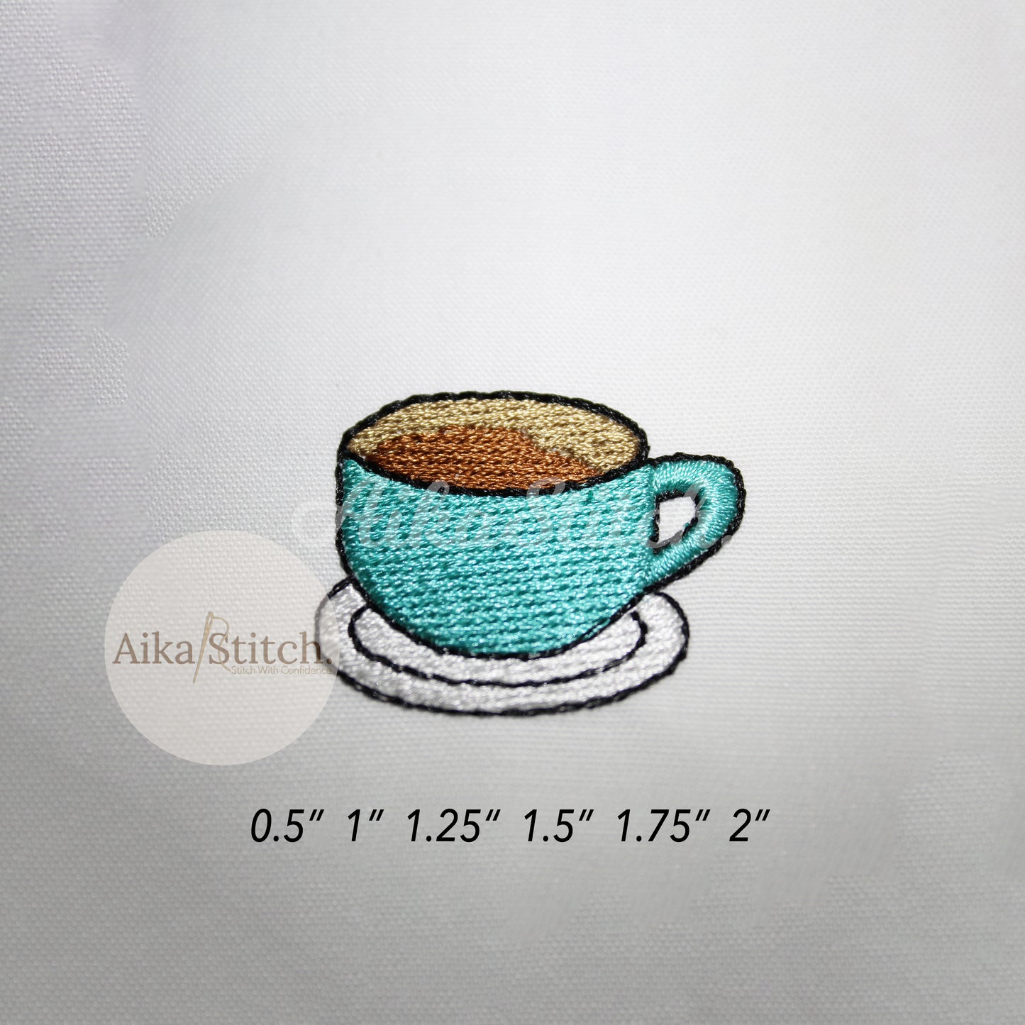 Coffee Drink Mini Clipart Embroidery Design - 5 sizes