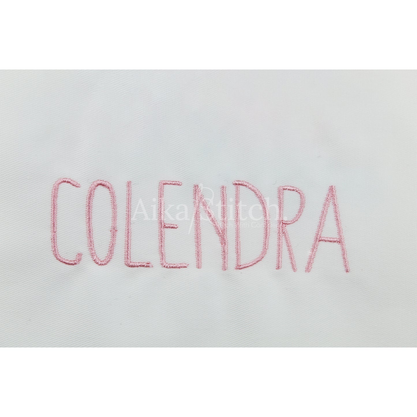 Colendra Handwritten Script Embroidery Font | Native BX Included