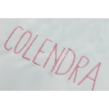 Colendra Handwritten Script Embroidery Font | Native BX Included