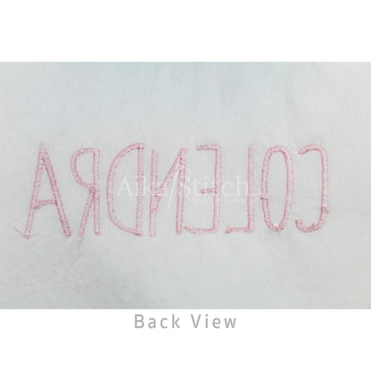 Colendra Handwritten Script Embroidery Font | Native BX Included