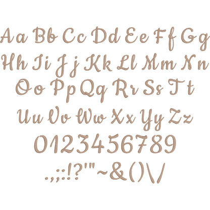 Cookie Script Cursive Embroidery Font | Native BX Included