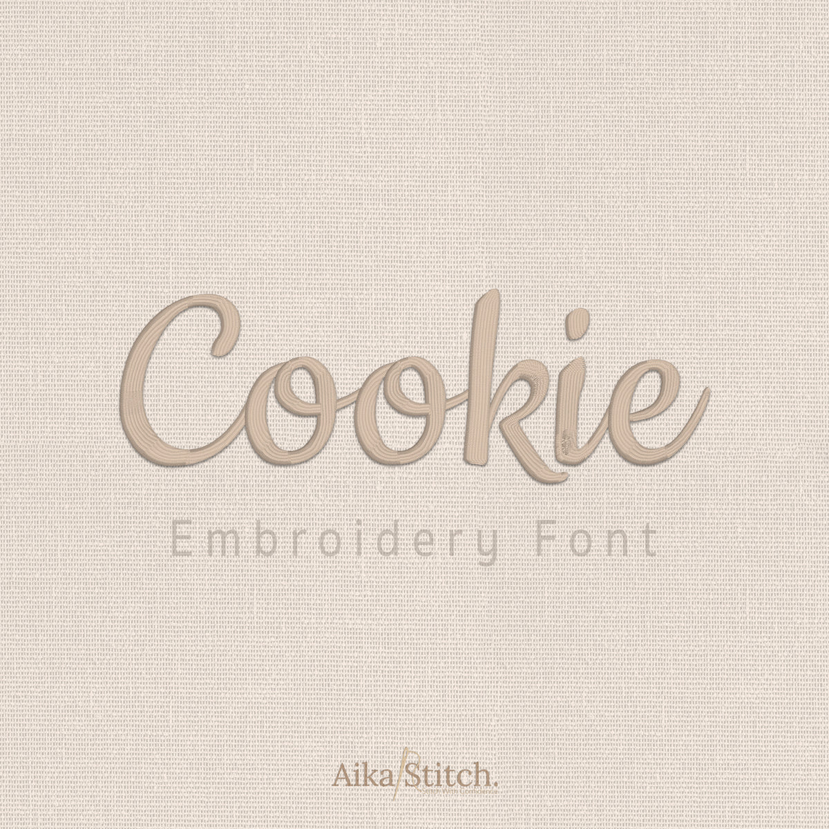 Cookie Script Cursive Embroidery Font | Native BX Included