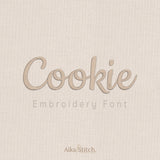 Cookie Script Cursive Embroidery Font | Native BX Included
