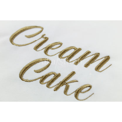 Cream Cake Elegant Script Embroidery Font | Native BX Included