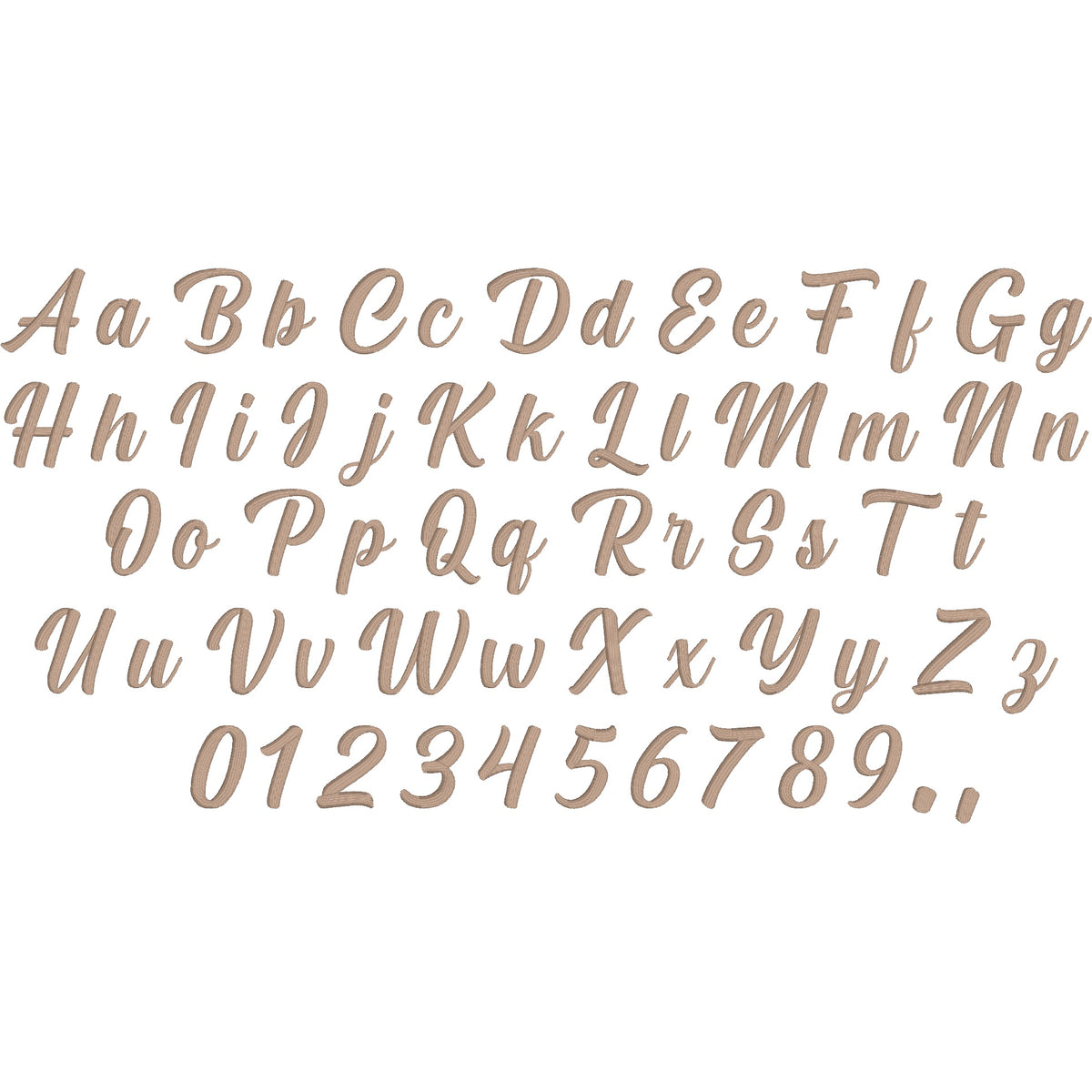 Cream Cake Elegant Script Embroidery Font | Native BX Included