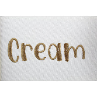 Cream Elegant Script Embroidery Font | Native BX Included