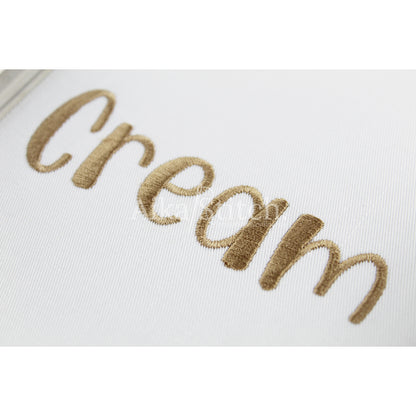 Cream Elegant Script Embroidery Font | Native BX Included