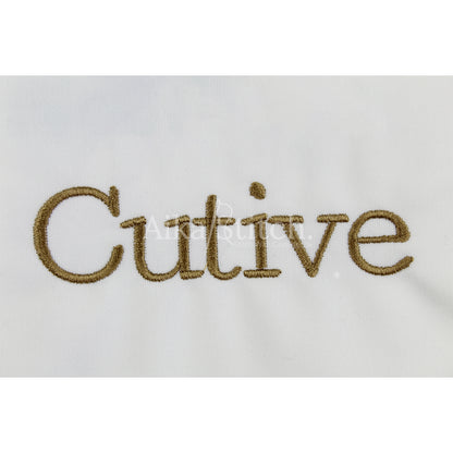 Cutive Classic Vintage Embroidery Font | Native BX Included
