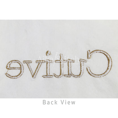 Cutive Classic Vintage Embroidery Font | Native BX Included
