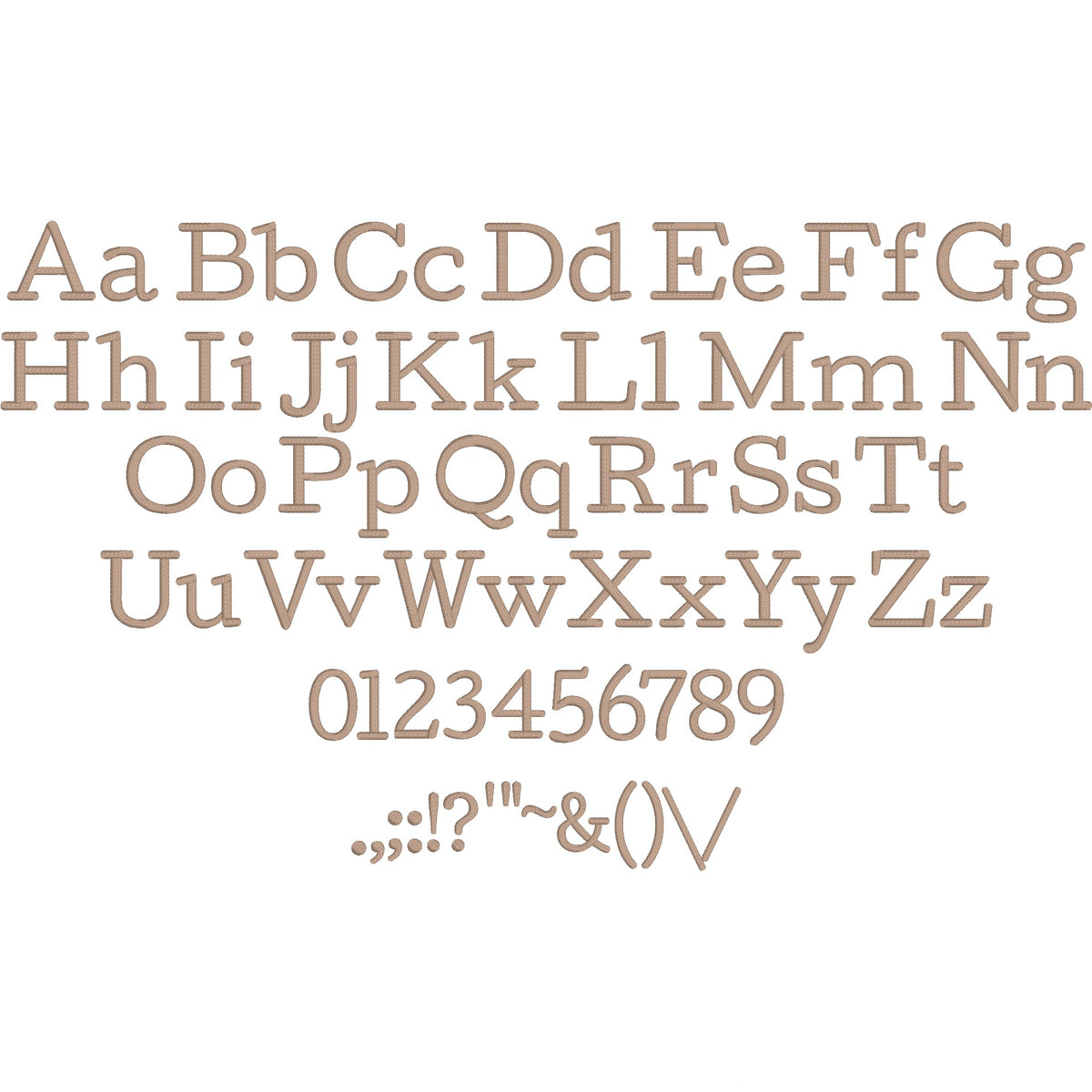 Cutive Classic Vintage Embroidery Font | Native BX Included