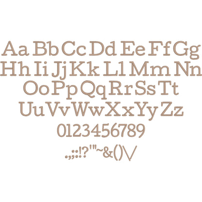 Cutive Classic Vintage Embroidery Font | Native BX Included