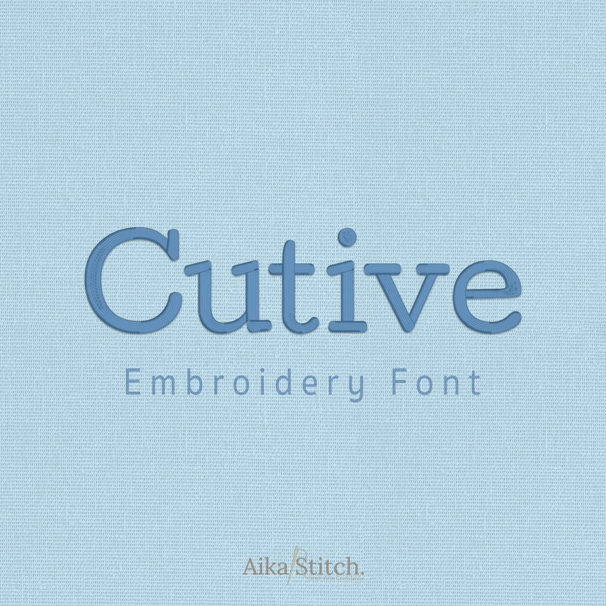 Cutive Classic Vintage Embroidery Font | Native BX Included